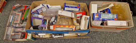 Large quantity of Corgi, Exclusive First Editions and other empty boxes (4 boxes plus 2 bags)