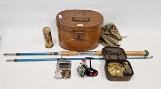Painted tin hat box, late 19th/early 20th century, a Primus 'The Pocket' model no.96 stove in
