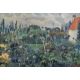 D H Waterfield (1908-1971) Oil on canvas Flowering garden scene with dwelling, signed lower right, - Image 1 of 3