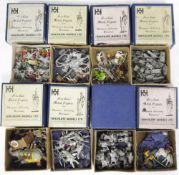 Large quantity of boxed and unboxed Hinchliffe models, mostly unpainted, to include foot soldiers,