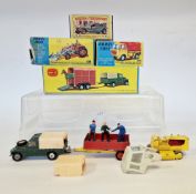 Three empty Corgi boxes to include box for gift set No.2 Land-Rover with 