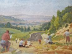 L G Tickell (20th century) Oil on card 