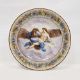 Late 19th century Continental porcelain charger, impressed G/3 mark, painted with Ganymede - Image 1 of 2