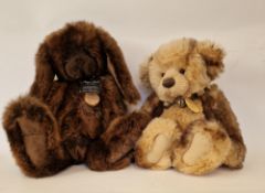 Charlie Bear 'Bradley' designed by Isobelle Lee and a Kaycee Bear by Kelsey Cunningham (2)