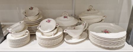 LOT WITHDRAWN Copeland Spode Billingsley Rose pattern pottery part dinner service, composite,