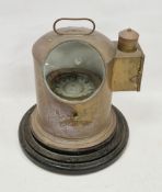 Brass-cased illuminating ship's compass with gimbal movement by Newman & Field Ltd (Birmingham),