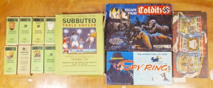 Subbuteo Table Soccer, with teams Wolves, Southampton City, Celtic, Coventry City, W.B.A., Leeds