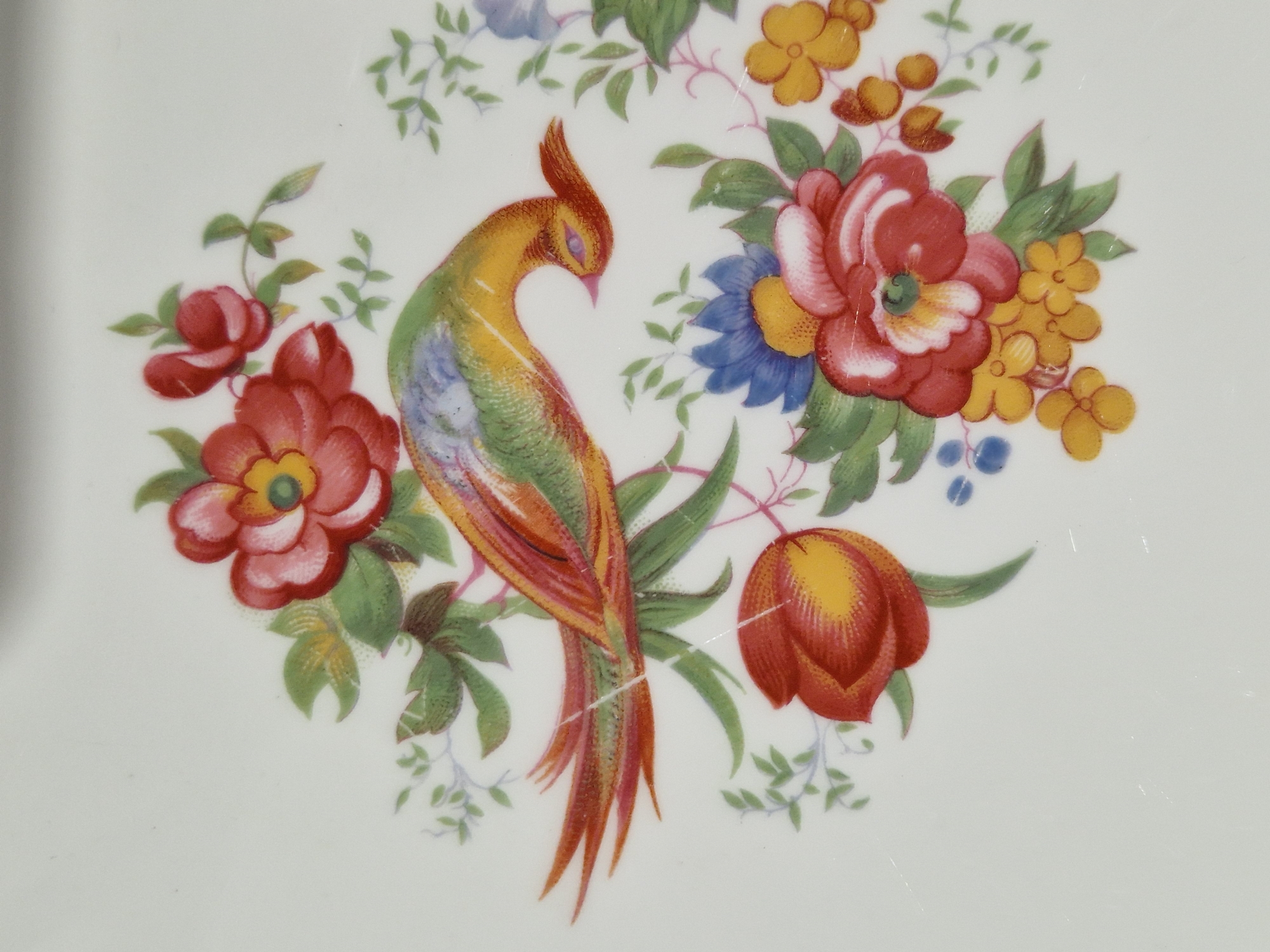 Paragon bone china Rockingham Green pattern part dinner service, printed black marks, comprising a - Image 13 of 14