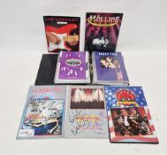 Quantity of programmes and souvenir brochures comprising signed Marillion programme, Signed UFO