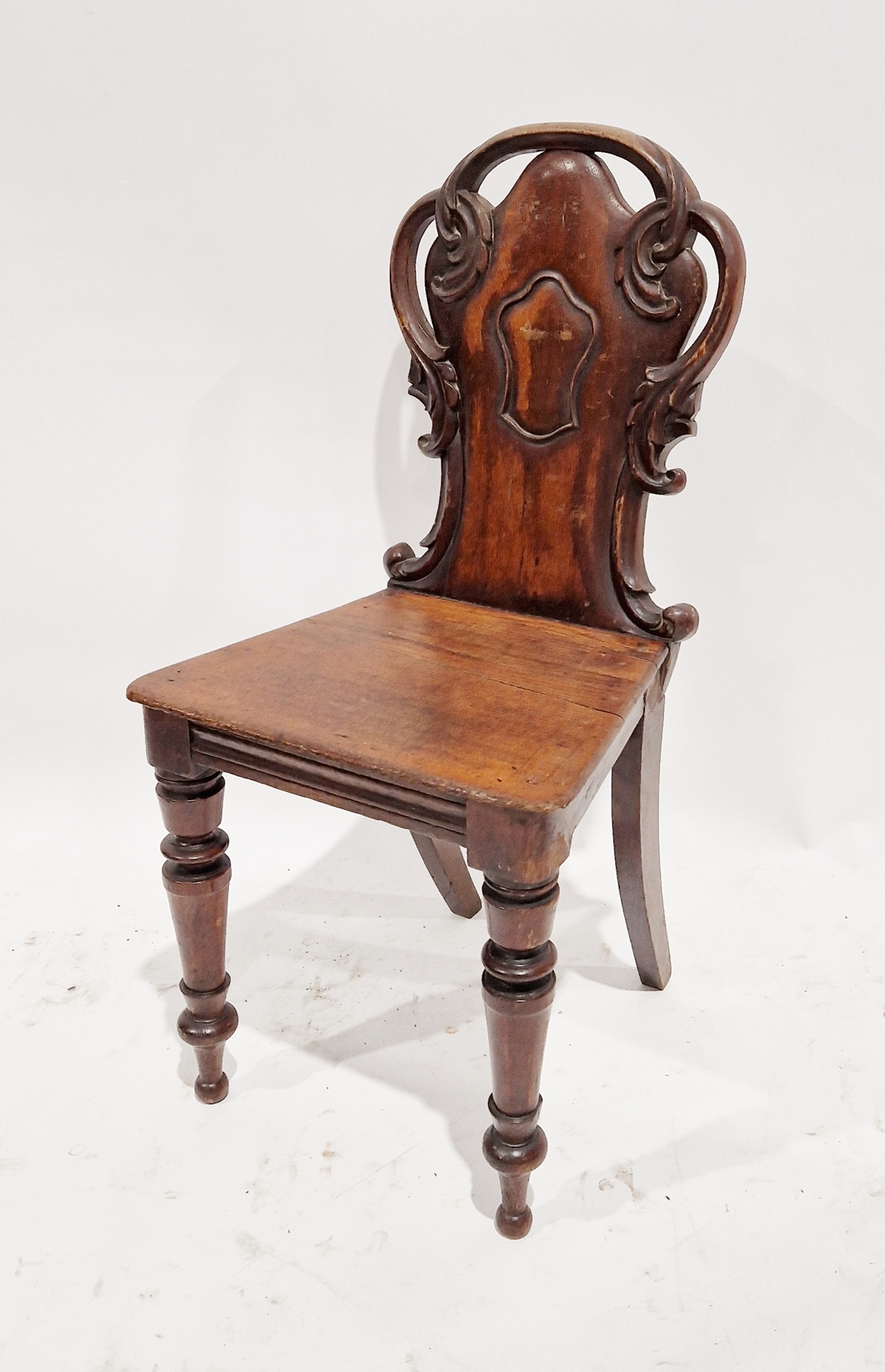 Late 19th/early 20th century oak Gothic style hall table with single drawer to one side, raised on - Image 2 of 19