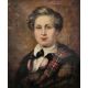 Reuben Sayers (1815-1888) Oil on canvas Portrait of Alexander McHaffie (cousin to Reuben Sayers by - Image 1 of 2