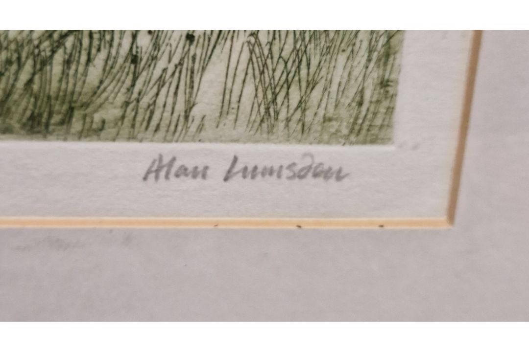 Alan Lumsden Etching and aquatint "Sunday Morning", Artists Proof/3, signed and titled within - Image 5 of 6