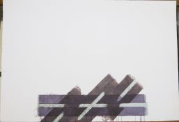 Richard Smith (1931-2016) Two of a Kind Ia (light blue cross) 1978 Lithograph Edition 27/80 69.9 x