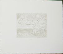 Leon Kossoff (1926-2019) Resting 1983 Etching Edition 44/60 50.8 x 59.7cms (unframed) (ARR may