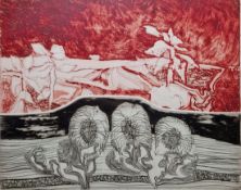 Robert Barnes (b.1947) Etching 