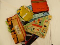 Assorted vintage silk scarves to include Liberty, Christian Dior, Charles Jourdan, etc Condition