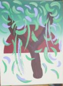 Michael Heindorff (B.1949) Tasso's Trees VI 1977 Screenprint Edition 79/100 91.5 x 68.5cms (