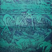 Kaia Mayer (1923-2005) Colour etching 'Le Calone' limited edition numbered 4/10, signed and titled