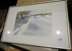 Richard Wardle Limited edition print, 'Drifting' 70/70, signed lower right in the margin Richard