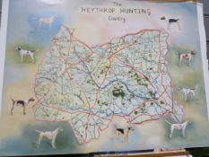 Framed print  'The Heythrop near Stow on the Wold' , limited edition print  E. R Gemmell 'The