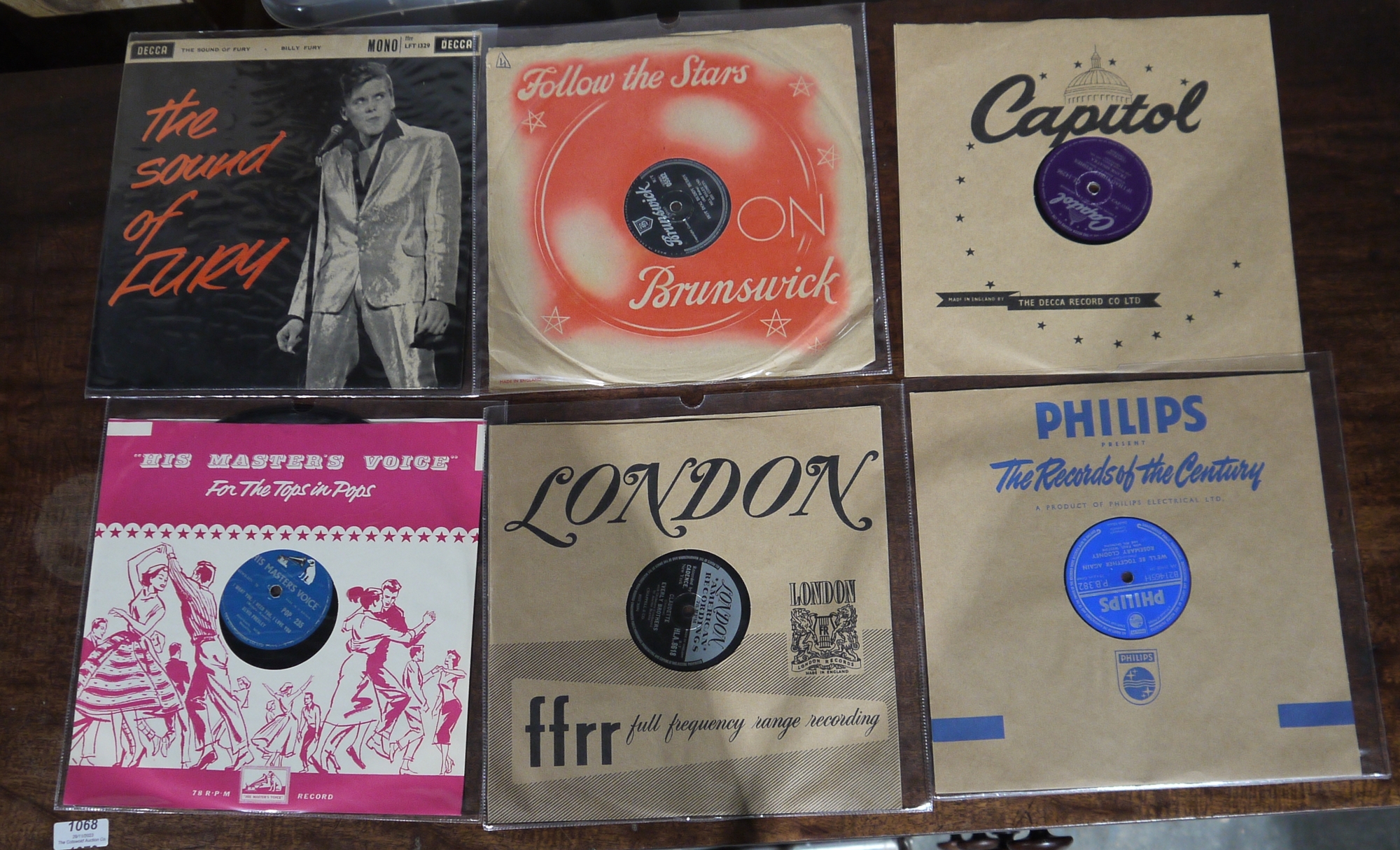 A collection of 10" 78 RPM singles including Elvis Presley Jailhouse Rock, My Baby Left Me (x2), I - Image 2 of 2
