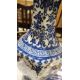 Two table lamps in the form of owls and a modern Chinese blue and white table lamp with floral - Image 3 of 8