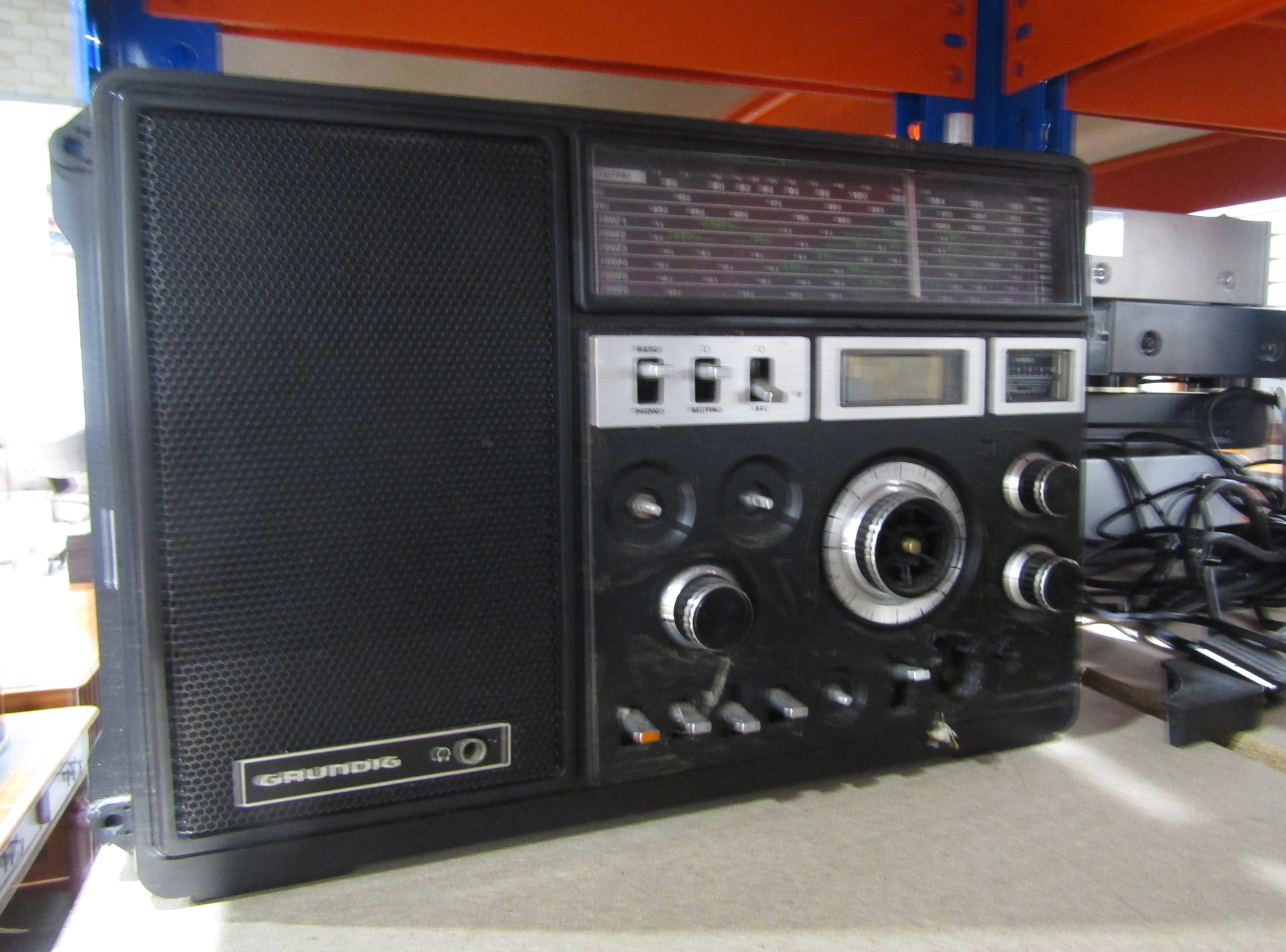 Roberts Sound 48 DAB/CD/ Alarm radio (boxed) and a vintage Grundig radio/ cassette player - Image 2 of 2