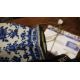 Two table lamps in the form of owls and a modern Chinese blue and white table lamp with floral - Image 2 of 8