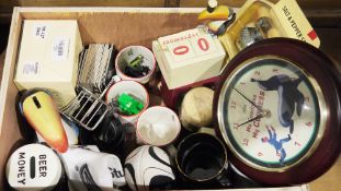 Quantity of Guinness advertising items to include the Guinness toucan, a money box in the form of