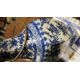 Two table lamps in the form of owls and a modern Chinese blue and white table lamp with floral - Image 7 of 8