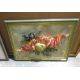 Framed print , indistinctly signed in the print,  'Tide Coming In'  and three textile collages, - Image 4 of 4