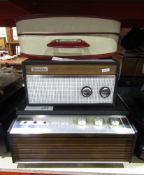 Three portable vintage record players from HMV, Dansette and Fidelity Condition Report Items not