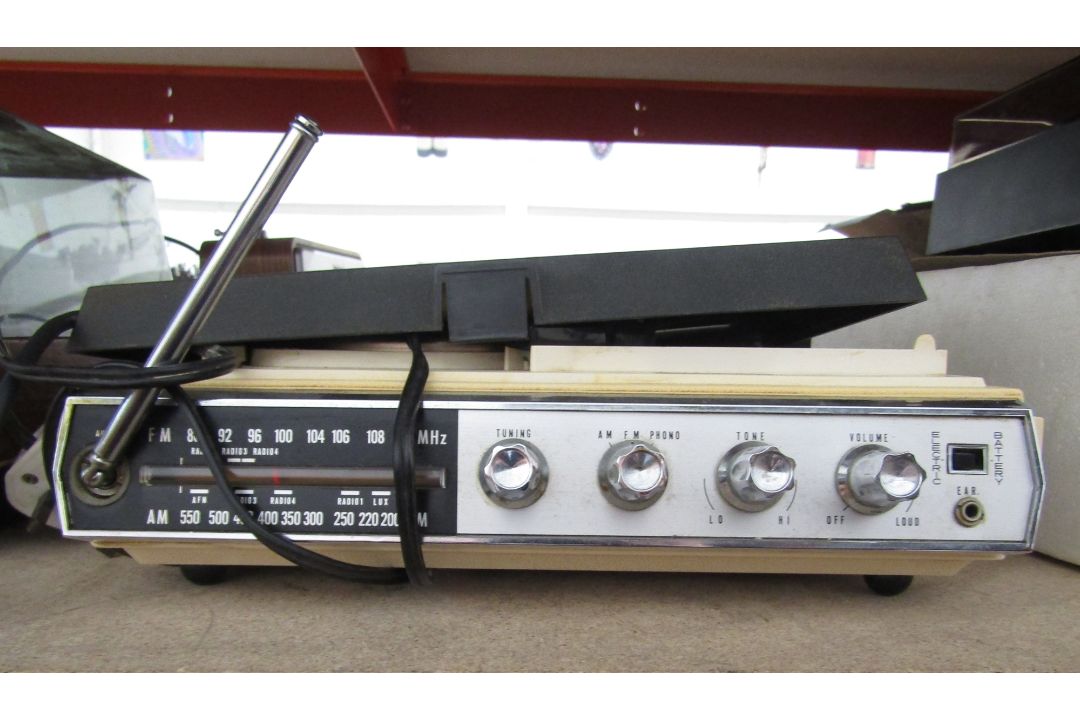 Three vintage mid century record players, namely ITT KB, PrinzSound RP620 and a Corgi MusicMaker - Image 3 of 3