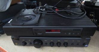 Rega Planar 3 turntable with Arcam Alpha 8R amplifier, Rega Planet CD player, a pair of