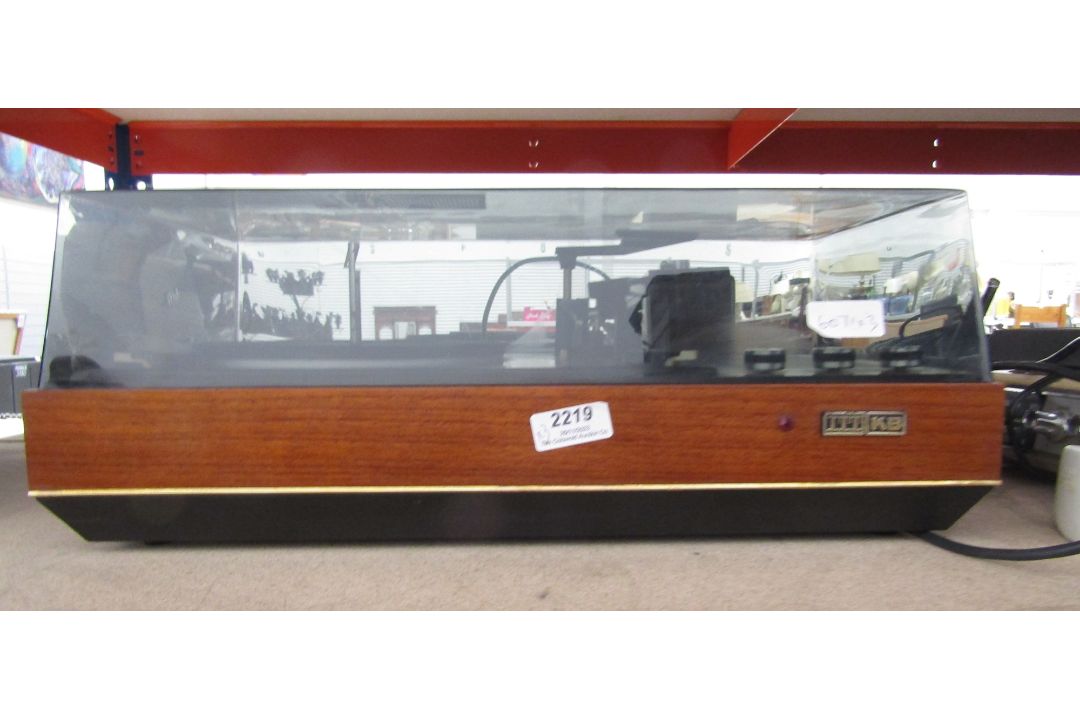 Three vintage mid century record players, namely ITT KB, PrinzSound RP620 and a Corgi MusicMaker - Image 1 of 3