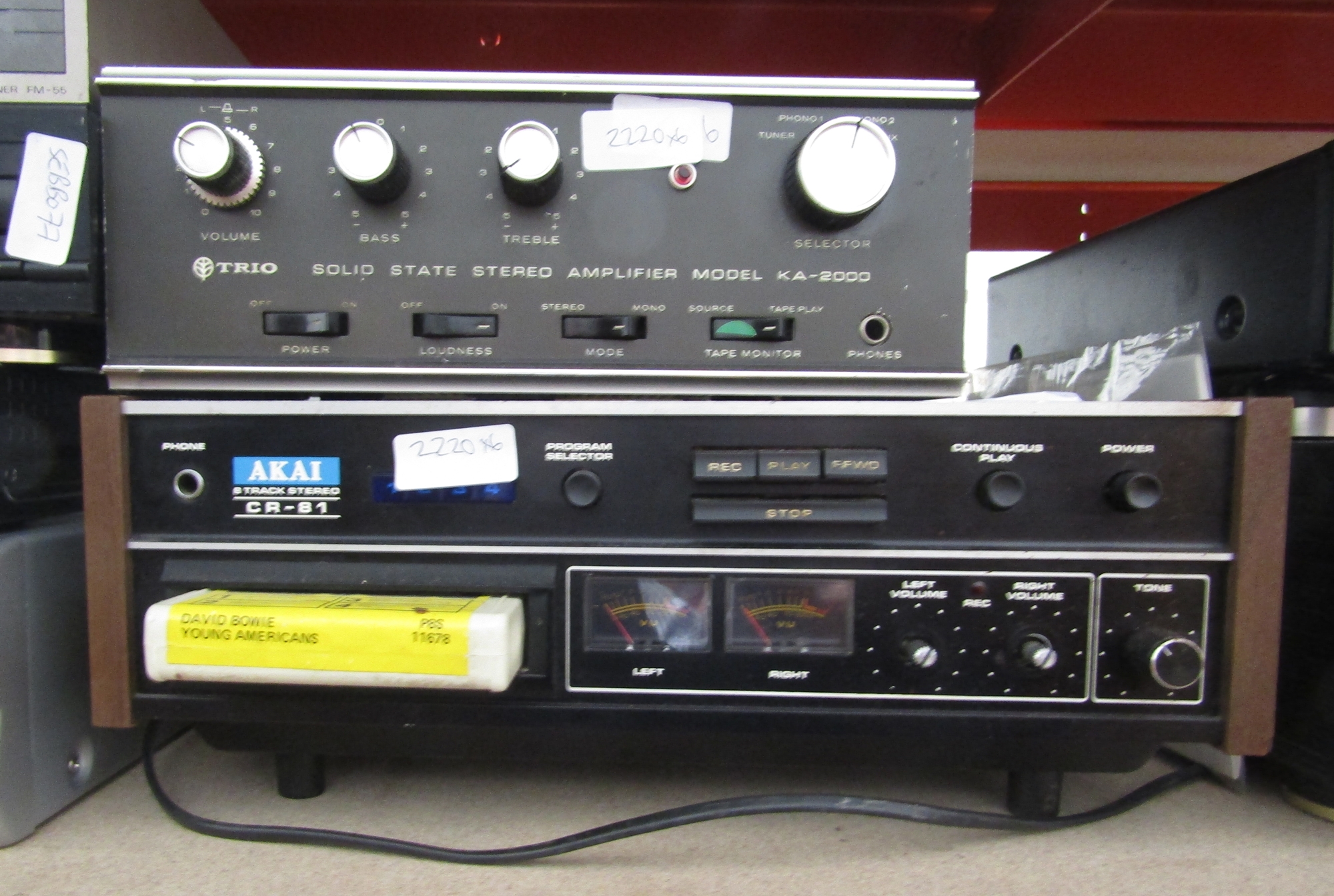 A collection of audio visual equipment to include an Alba VHS player, Humax PVR, Denon tuner, Fisher - Image 2 of 2