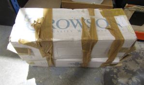 Crowson's 'Messini' wall covering/wall paper, in two boxes, same batch. 5 unopened rolls and 11