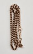 9ct gold chain necklace, curb-link pattern, 40cm long, 31g approx.