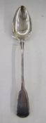 George III silver gravy spoon, fiddle pattern, London 1808 by Solomon Hougham, 111g/3.5ozt