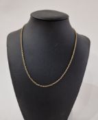 Cartier 18ct gold belcher link chain with ref no.C93508 and inscribed 'Cartier', 8g in weight,