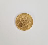 Elizabeth II 1959 full sovereign, 8g
