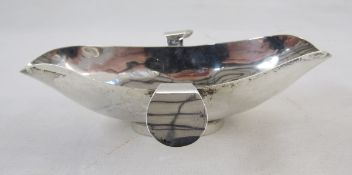 Edwardian silver pap boat, hallmarked Birmingham 1904, by Eustace George Parker, approximately 66g/