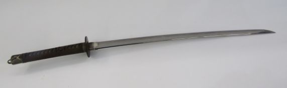 Japanese Edo period Katana, partially signed Hoki No Kami Hirotaka (Meireki 1655-1658), with cutting