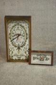 A Guinness Extra Stout pub advertising mirror incorporating a mystery clock, together with an