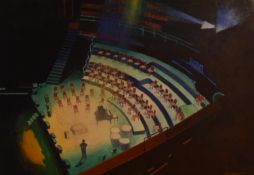 Acrylic; Arranging the Lights. 90cm x 71cm. #