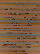 Watercolour, untitled. 86cm x 62cm, unframed.