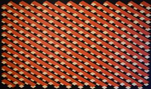 Acrylic on large panel; Shifting Fire. 195cm x 117cm.
