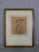 After Hans Holbein the Younger, coloured pencil portrait of William Parr, 1st Marquess of