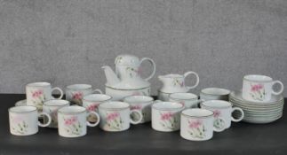 A Midwinter Stonehenge shape tea set, microwave and dishwasher safe, from the Oven to Tableware