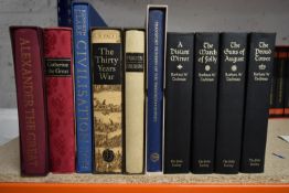Ten assorted Folio Society Books to include Alexander the Great, Catherine the Great and The